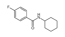 N-环己基-4-氟苯甲酰胺结构式