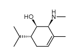 (+)-(1R,2S,6R)-6-isopropyl-3-methyl-2-methylamino-cyclohex-3-enol Structure