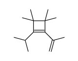 3,3,4,4-tetramethyl-1-propan-2-yl-2-prop-1-en-2-ylcyclobutene结构式