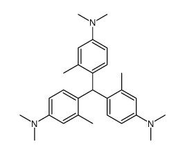 4-[bis[4-(dimethylamino)-2-methylphenyl]methyl]-N,N,3-trimethylaniline结构式
