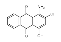 1-氨基-2-氯-4-羟基-9,10-蒽二酮结构式