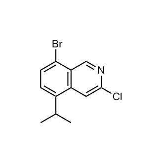 8-溴-3-氯-5-异丙基异喹啉结构式