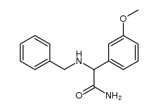2-(benzylamino)-2-(3-methoxyphenyl)acetamide结构式