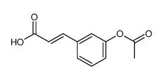 (2E)-3-(3-acetyloxyphenyl)acrylic acid Structure