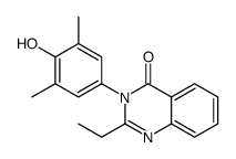 2-ethyl-3-(4-hydroxy-3,5-dimethylphenyl)quinazolin-4-one结构式