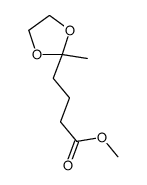 methyl 4-(2-methyl-1,3-dioxolan-2-yl)butanoate结构式