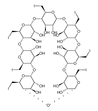 HEPTAKIS-6-IODO-6-DEOXY-BETA-CYCLODEXTRIN structure