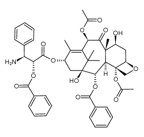 2'-O-benzoyl-3'-N-debenzoyl-paclitaxel Structure