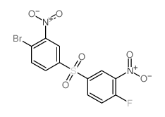 Benzene,1-bromo-4-[(4-fluoro-3-nitrophenyl)sulfonyl]-2-nitro- Structure