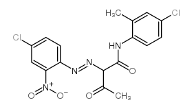 N-(4-Chloro-2-methylphenyl)-2-[(4-chloro-2-nitrophenyl)azo]-3-oxobutanamide Structure