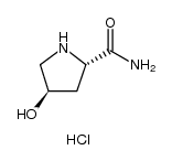 (2S,4R)-4-羟基吡咯烷-2-甲酰胺盐酸盐结构式