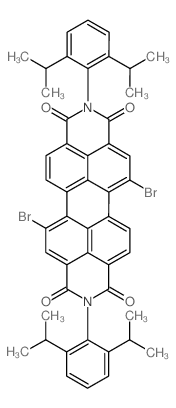 1,7-二溴代 苝二酰亚胺结构式