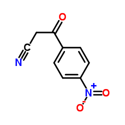 3-(4-硝基苯)-3-羰基丙腈结构式
