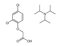 2-(2,4-dichlorophenoxy)acetic acid,N,N-di(propan-2-yl)propan-2-amine Structure