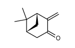 (1S,5S)-6,6-dimethyl-2-methylenebicyclo[3.1.1]heptan-3-one结构式
