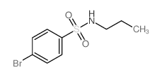 Benzenesulfonamide, 4-bromo-N-propyl- Structure