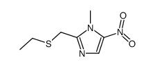 2-ethylsulfanylmethyl-1-methyl-5-nitro-1H-imidazole Structure