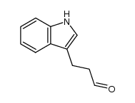 3-(1H-indol-3-yl)propionaldehyde结构式