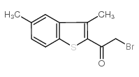 2-溴-1-(3,5-二甲基-1-苯并噻吩-2-基)-1-乙酮结构式