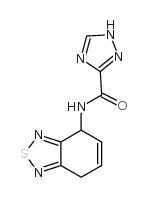 (9ci)-n-(4,7-二氢-2,1,3-苯并噻二唑-4-基)-1H-1,2,4-噻唑-3-羧酰胺结构式
