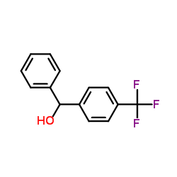 Benzenemethanol, a-phenyl-4-(trifluoromethyl)- Structure