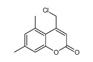 4-(chloromethyl)-5,7-dimethylchromen-2-one Structure