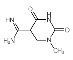 1-甲基-2,4-二氧代六氢-5-嘧啶羧酰胺结构式
