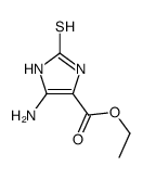 5-氨基-2,3-二氢-2-硫氧代-1H-咪唑-4-羧酸乙酯结构式