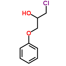 1-氯-3-苯氧基-2-丙醇结构式