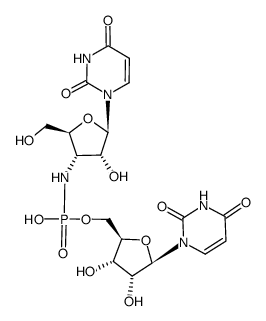 3'-amino-3'-deoxyuridylyl-3',5'-uridine Structure
