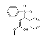 methyl N-[benzenesulfonyl(phenyl)methyl]carbamate结构式