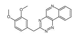 3-[(3,4-dimethoxyphenyl)methyl]-[1,2,4]triazino[5,6-c]quinoline结构式