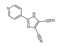 2-pyridin-4-yl-1H-imidazole-4,5-dicarbonitrile Structure