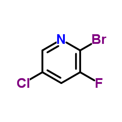 2-溴-5-氯-3-氟吡啶结构式