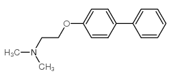 [2-(联苯-4-基氧基)-乙基]-二甲基-胺结构式