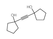 Cyclopentanol,1,1'-(1,2-ethynediyl)bis- Structure