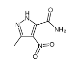 5-methyl-4-nitro-1(2)H-pyrazole-3-carboxylic acid amide Structure