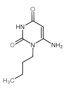 6-氨基-1-丁基-1H-嘧啶-2,4-二酮结构式