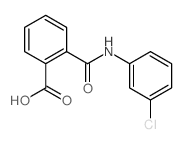 2-[(3-CHLOROANILINO)CARBONYL]BENZOIC ACID结构式