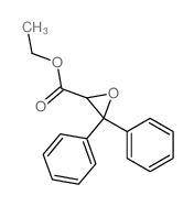2-Oxiranecarboxylicacid, 3,3-diphenyl-, ethyl ester Structure