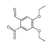 4,5-diethoxy-2-nitro-benzaldehyde结构式