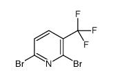 2,6-dibromo-3-(trifluoromethyl)pyridine Structure