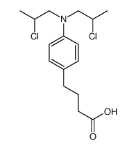 4-[4-[bis(2-chloropropyl)amino]phenyl]butanoic acid Structure