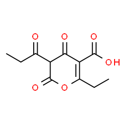 6-Ethyl-2,4-dioxo-3-propionyl-3,4-dihydro-2H-pyran-5-carboxylic acid Structure