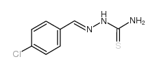 4-氯苯甲醛缩氨基硫脲结构式