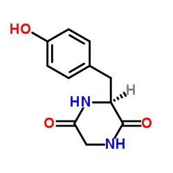 Cyclo(Gly-Tyr) structure