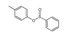 (4-methylphenyl) benzenesulfinate结构式
