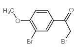 2-溴-1-(3-溴-4-甲氧基苯基)乙酮结构式