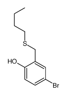 4-bromo-2-(butylsulfanylmethyl)phenol Structure