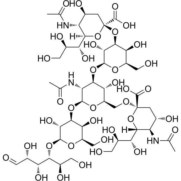 Disialyllacto-N-tetraose Structure